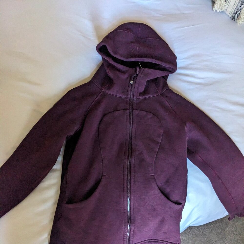 Lululemon Scuba Full-zip Hoodie | size 6 | Plum
